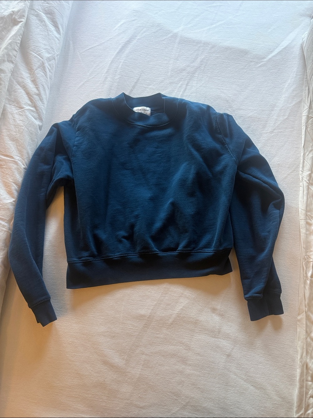 Cotton Citizen Deep Navy Crewneck Sweater